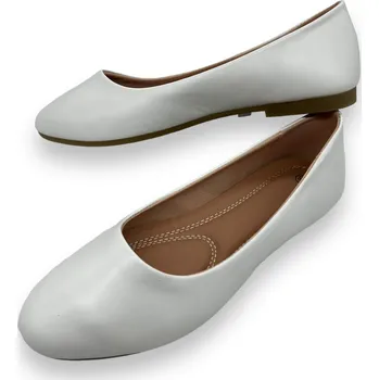 Dámské baleríny Sport Dámské bílé baleríny 03 Barva: Bílá, Velikost: 38
