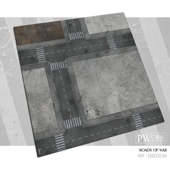 Příslušenství k deskovým hrám Podložka Roads of War - Wargames Terrain Mat 122x122 cm (Pwork)