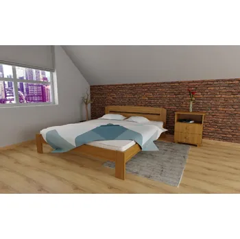 Postel Postel z masivu Šárka 120x200 cm olše + rošt ZDARMA