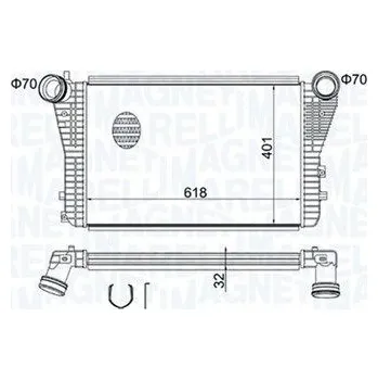 Chladič motoru Chladič turba MAGNETI MARELLI 351319204030
