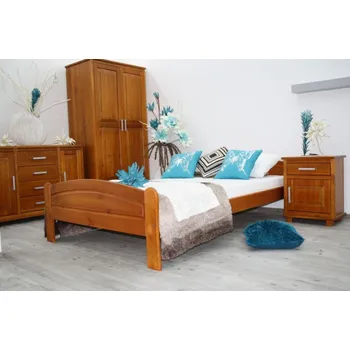 Ložnice Postel z masivu borovice Bella 160x200 cm olše + rošt ZDARMA