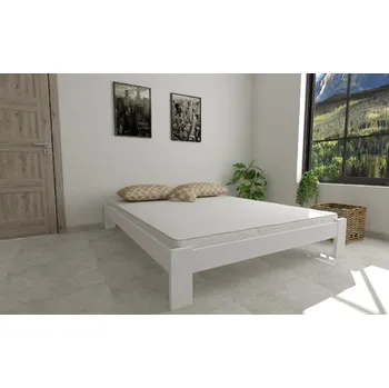 Postel Postel z masivu Adam 120x200 cm bílá + rošt ZDARMA
