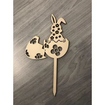 Velikonoční dekorace Zápich zajíc a skořápky