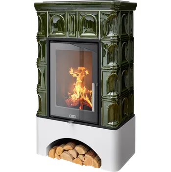 Krbová kamna ABX, spol. s.r.o. ABX BRITANIA exklusive kachlová kamna, 3,5-9kW, zelená