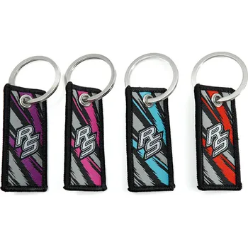 RACES textil "RS" klíčenka - Různé barvy