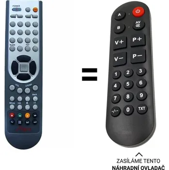 JVC LT-32HA45U náhradní dálkový ovladač pro seniory