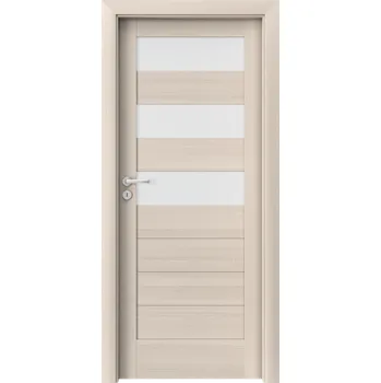 Interiérové dveře Porta Doors Interiérové dveře se zárubněmi Verte Home C3 Dekor: ořech bělený, Šířka - orientace: 90 cm - levé