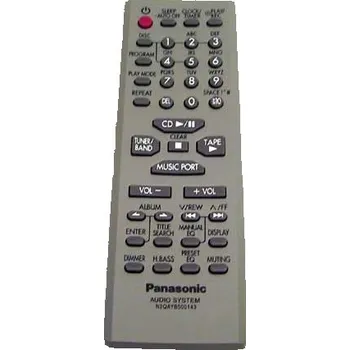 Panasonic N2QAYB000143 náhradní dálkový ovladač jiného vzhledu SA-AK25