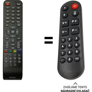 Dálkový ovladač Salora RC051 náhradní dálkový ovladač pro seniory