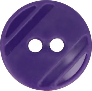 Knoflík Knoflík průměr 15,2 mm, barva Fialová tm. (170)