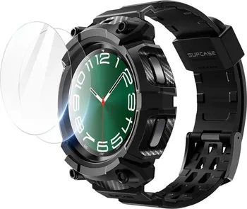 Příslušenství k chytrým hodinkám Supcase Unicorn Beetle Pro řemínek a 2x ochranné sklo pro Samsung Galaxy Watch6 Classic 47 mm černé