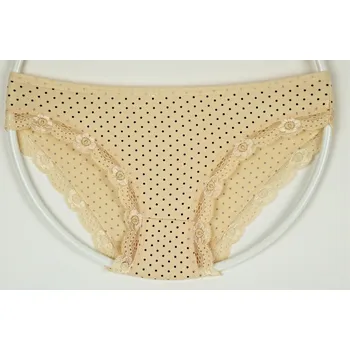 Kalhotky TIMANNI Bambusové kalhotky s kraječkou vzor 124 Velikost: L - XL, Barva: tělová