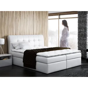 Ložnice Kontinentální postel Limbo, Rozměr postele: 120 x 200 cm, Barva:: ekokůže Soft 017 (bílá) MIRJAN 5902928362831