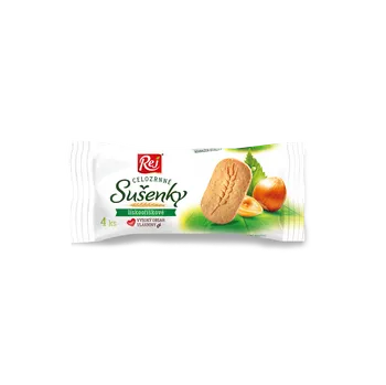 REJ Food S. R. O. Sušenky celozrnné lískooříškové 34 g Balení: 8 ks