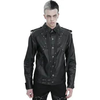 Pánský bomber bunda pánská DEVIL FASHION - Punk Rivets - XL