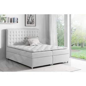 Ložnice Kontinentální postel Alfi, Rozměr postele: 120x200, Barva:: ekokůže Soft 017 (bílá) MIRJAN 5902928106572