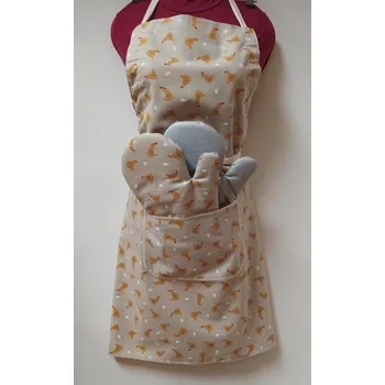 Kuchyňská zástěra Dárkové balení - kuchyňský set - zástěra + 2 chňapky s teflonem 13