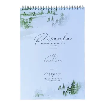 Český jazyk Písanka pro velký brush pen (Písanka moderního krasopisu pro začátečníky)