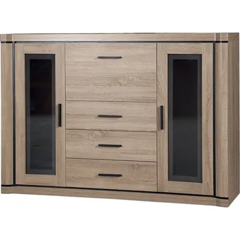 Komoda Vysoká komoda Xavier XV-7, Osvětlení: bez osvětlení, Barva: dub sonoma MIRJAN 5902928800319