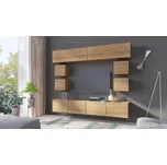 Obývací stěna Bralani XVI, Barva: dub zlatý MIRJAN 5902928249064