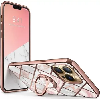 Pouzdro na mobilní telefon Silikonové pouzdro SUPCASE IBLSN COSMO SNAP na mobil Apple iPhone 13 Pro MARBLE PINK (Silikonový kryt či obal SUPCASE IBLSN COSMO SNAP na mobilní telefon v silikonovém provedení Apple iPhone 13 Pro MARBLE PINK)