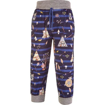 Little Angel Tepláky - tm.modrá zvířátka teepee Velikost oblečení: 98