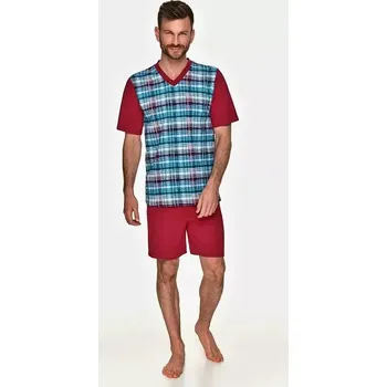 Pánské pyžamo Pánské pyžamo 2735-Anton, krátký rukáv, vel. 6XL