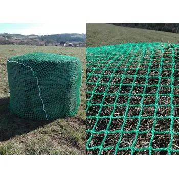 Síť na seno Bezuzlová síť na balík sena do průměru 170cm (Síť na balík, oka velikosti 40 x 40 mm)
