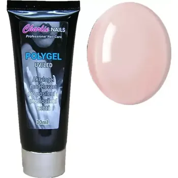 Umělé nehty Charlie nails PolyGel 30ml. Soft Pink