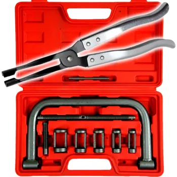 Nářadí pro automobil ASTA Stahovák ventilů + kleště na těsnění, sada 11 ks