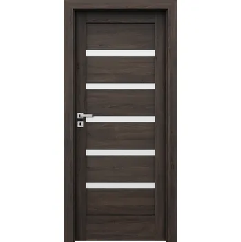 Interiérové dveře Porta Doors Interiérové dveře se zárubněmi Verte Home H5 Dekor: dub tmavý, Šířka - orientace: 60 cm - pravé