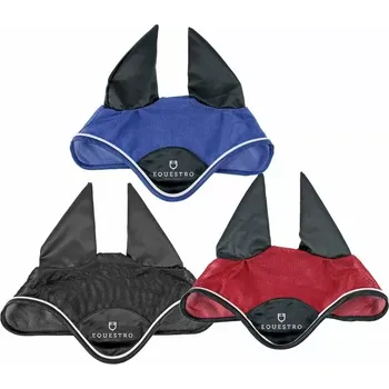 Koňská maska proti hmyzu Čabraka Equestro White Trim (Čabraka Equestro - více barev)