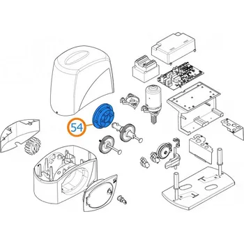 Pohon brány Came 119RIBX047 přírubový boční pastorek