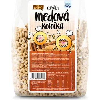 REJ Food S. R. O. Kolečka medová cereální 500g Balení: 4 ks