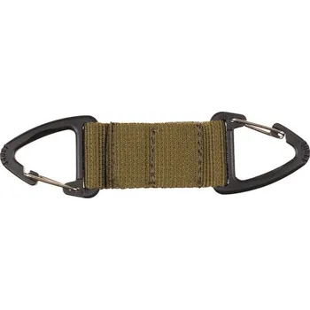 Příslušenství pro sportovní střelbu MFH oboustranná karabina s pojistkou, olivová