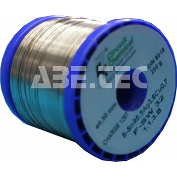 Páječka Trubičková pájka Sn95,5Ag4Cu1 0,5 mm 250g - 104000240