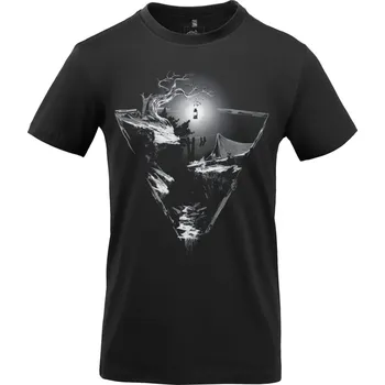 Pánské tričko HELIKON-TEX Triko NIGHT VALLEY ČERNÉ Helikon-Tex XXXL