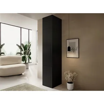 Šatní skříň Šatní skříň Sinenko 45 1D + nástavec, Barva: černá MIRJAN 5903211254437