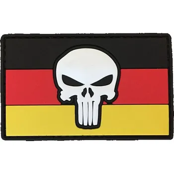 Nášivka WARAGOD Nášivka 3D DE Punisher 8.5x5cm