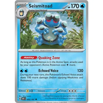 Sběratelská karetní hra Pokémon TCG Seismitoad 052/197