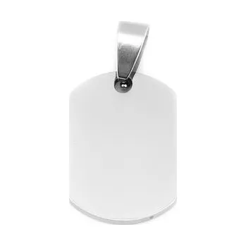 Přívěsek Ocelový přívěsek - vojenská známka, 16 x 23 mm