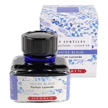 Modrý inkoust Herbin s vůní levandule 30ml (Modrý inkoust Herbin s vůní levandule 30ml)