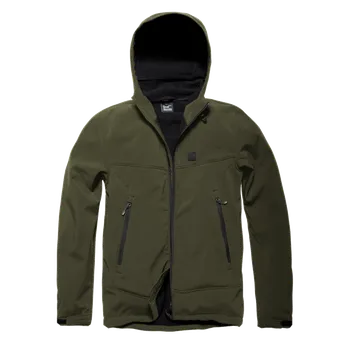Pánská větrovka Vintage Industries Alford Softshell bunda, dark olive