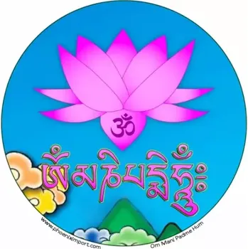 Samolepící dekorace Samolepka Om Mani Padme Hum 2