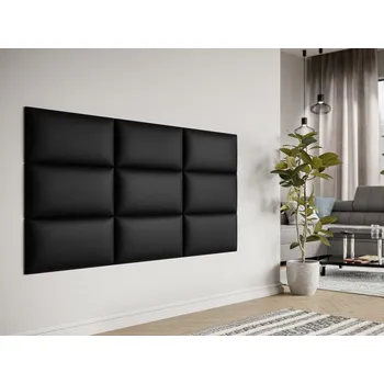 Předsíňová stěna Čalouněný nástěnný panel Pag 60x30, Barva látek:: ekokůže Soft 011 (černá) MIRJAN 5903211019807