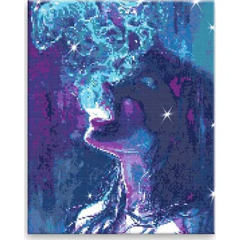 Diamantové malování Diamantové malování - Hluboký výdech - 40x50 cm, bez dřevěného rámu - CZ výroba