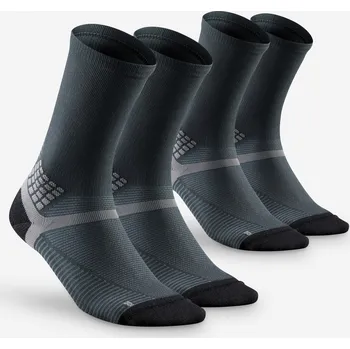 Pánské ponožky QUECHUA Turistické vysoké ponožky Hike 500 2 páry limitovaná edice 39/42 ŠEDÁ