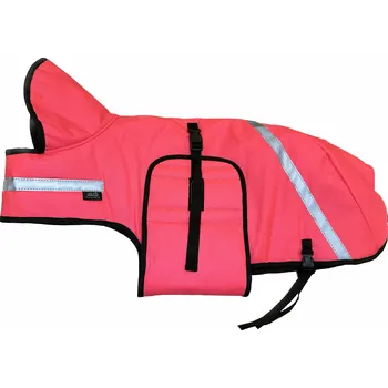 Obleček pro psa Zero DC Pláštěnka - neon růžová 35cm