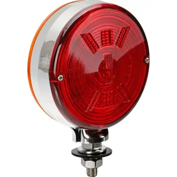 Příslušenství osvětlení automobilu Světlo pod zrcátko Loki-Star / Myší uši, 54 LED světlo, dvojité funkce, 12/24V - červená/oranžová