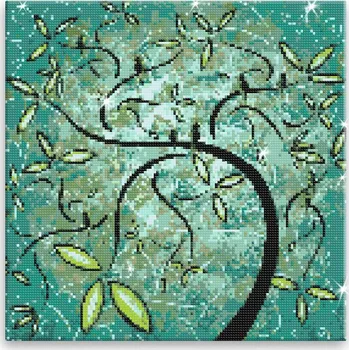 Diamantové malování Diamantové malování - Jarní záře - 40x40 cm, bez dřevěného rámu - CZ výroba